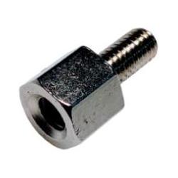 Rs Pro, Zubehör Befestigungstechnik, Abstandshalter: M4 x M4, Länge 52mm, Messing, Aussen/Innen, Sechskant M4 M4, 7mm