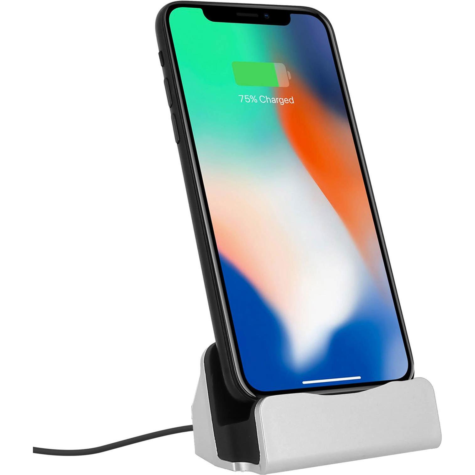 Thumbnail - Avizar Ladestation mit Lightning Anschluss, USB Ladegerät, Grau
