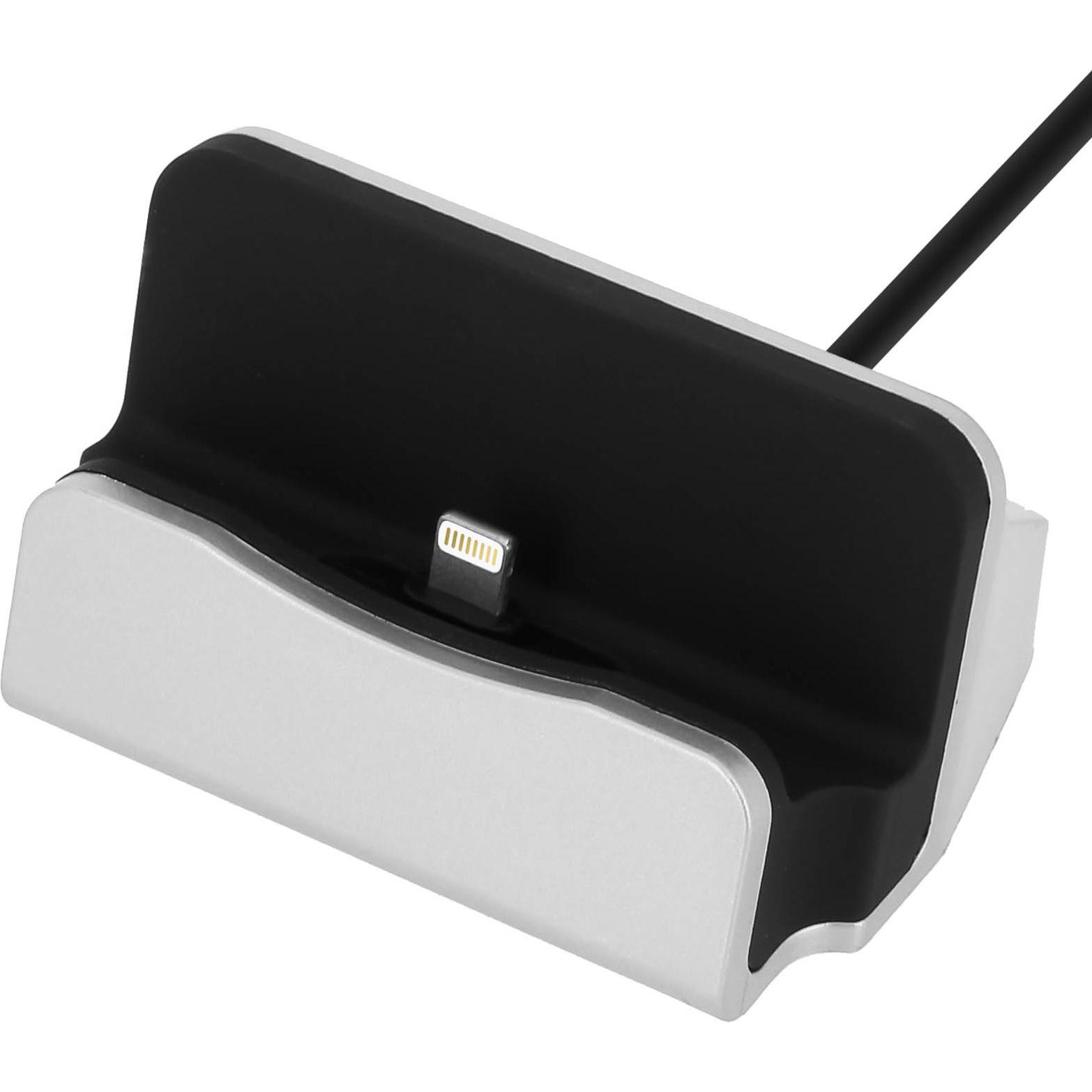 Avizar Ladestation mit Lightning Anschluss, USB Ladegerät, Grau