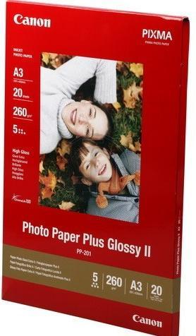 Produktbild Canon PP-201 Plus Glossy II (265 g/m², A3, 20 x)