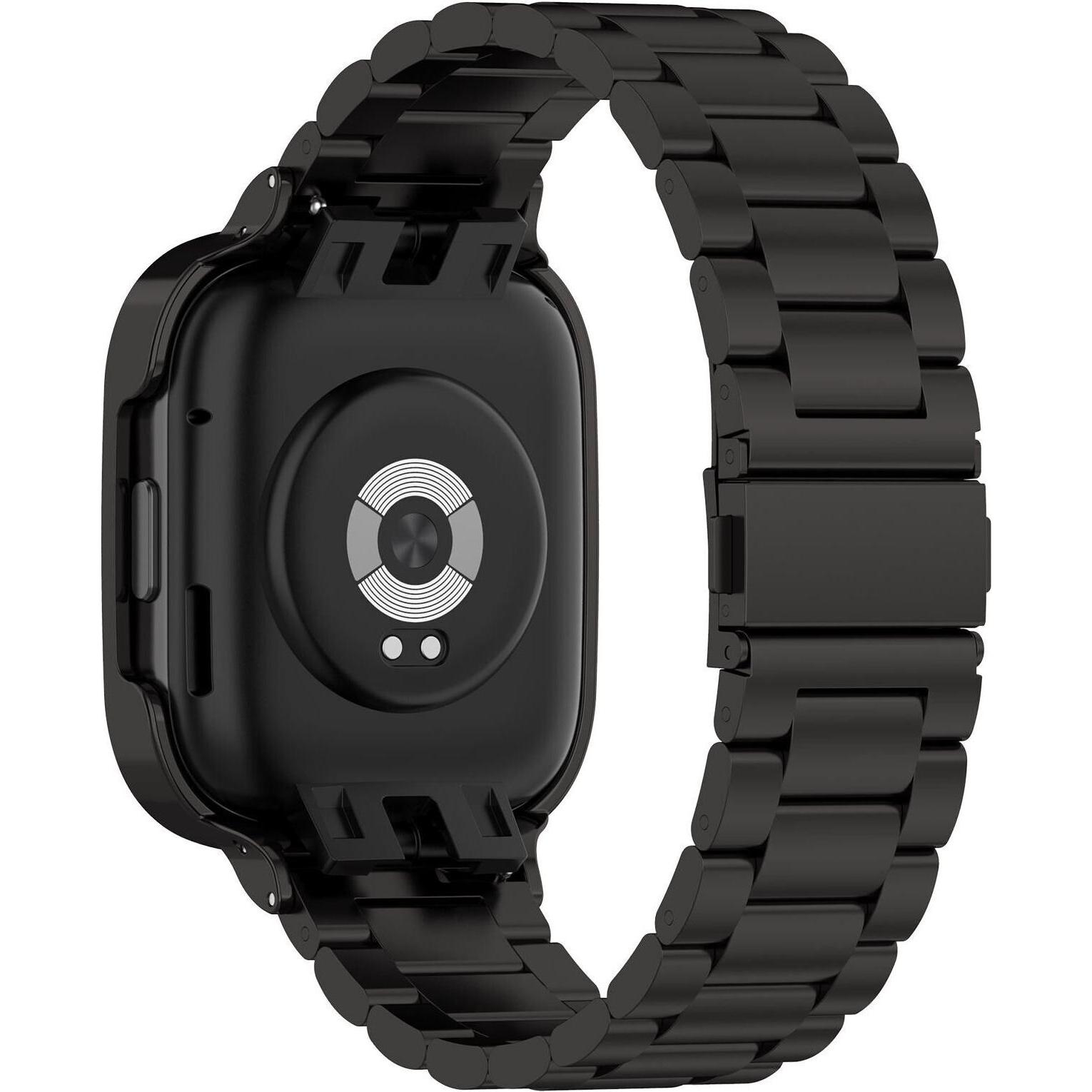 Thumbnail - Strap-it Stahlarmband (Edelstahl), Uhrenarmband, Schwarz