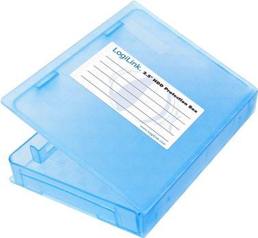 Productafbeelding LogiLink HDD box voor externe 2,5" harde schijven, blauw Beschermende box, tropisch en waterbestendig