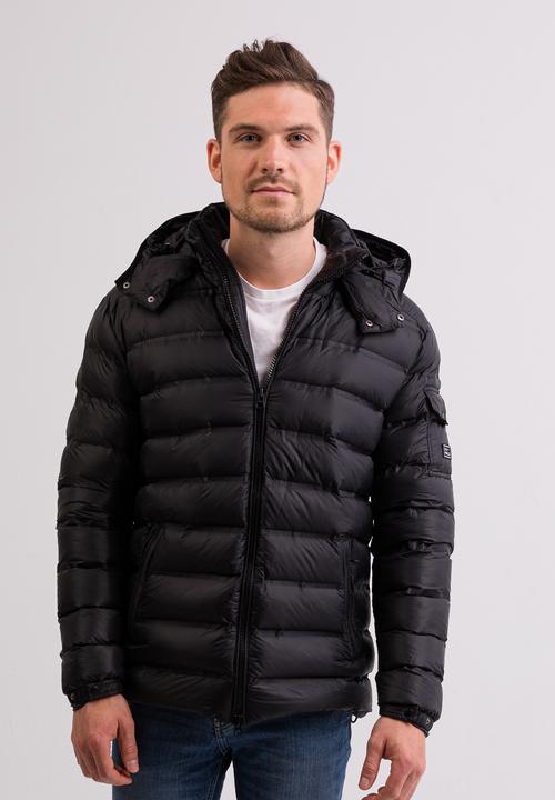 Actual product image Cash-Mere Daunenjacke mit Kapuze und Kaschmirfutter (XL)