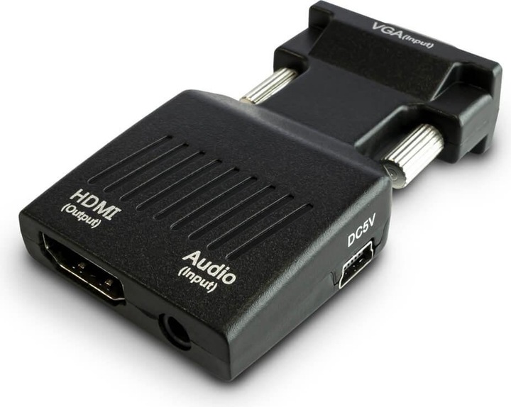Produktbild Savio Adapter AV D-Sub (VGA) - HDMI + USB-A + 3,5 mm schwarze Klinke (CL-145) (0.00 m, HDMI)