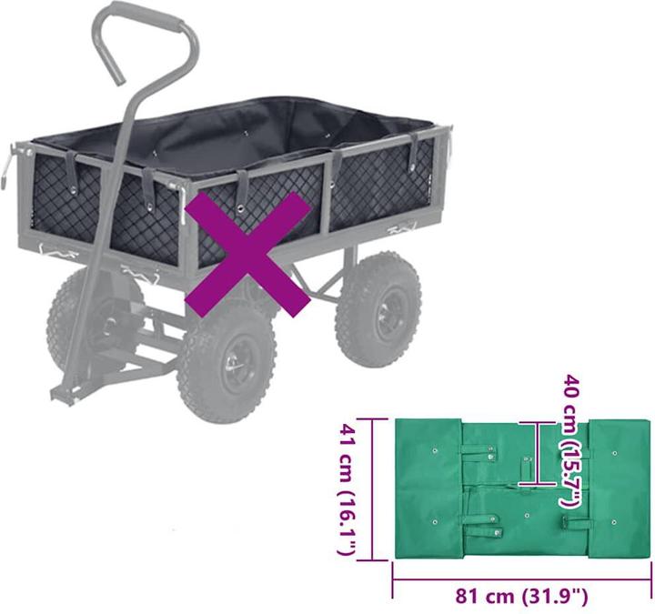 Produktbild vidaXL Gartenwagen Einlage