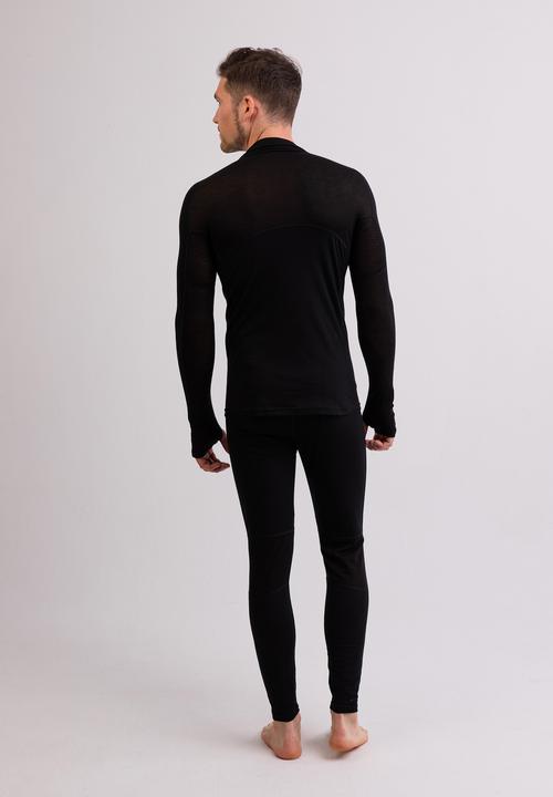 Produktbild Cash-Mere High Performance Kaschmir Sportwäsche Langarm-Shirt mit Stehkragen und Half-Zip (L)