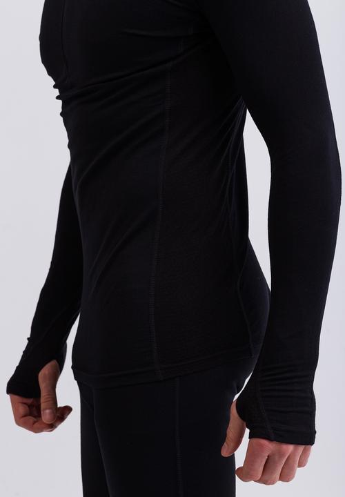 Produktbild Cash-Mere High Performance Kaschmir Sportwäsche Langarm-Shirt mit Stehkragen und Half-Zip (L)