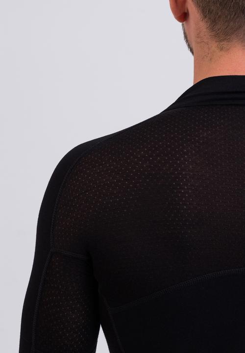 Produktbild Cash-Mere High Performance Kaschmir Sportwäsche Langarm-Shirt mit Stehkragen und Half-Zip (L)