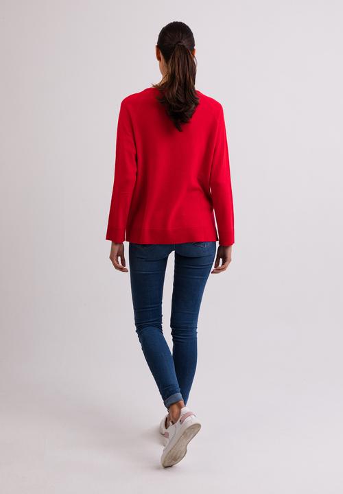 Immagine prodotto Cash-Mere Kaschmir Rundhals Pullover mit Seitenschlitzen (XS)