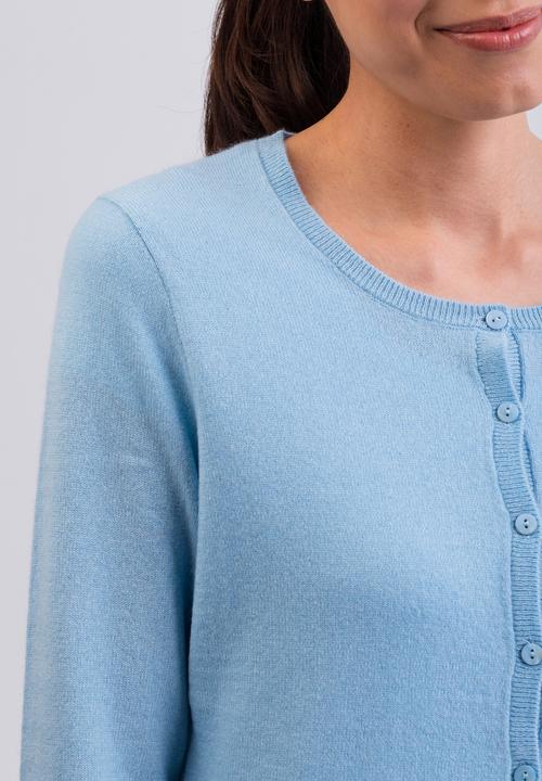 Actual product image Cash-Mere Cashmere Cardigan Round Neck (M)