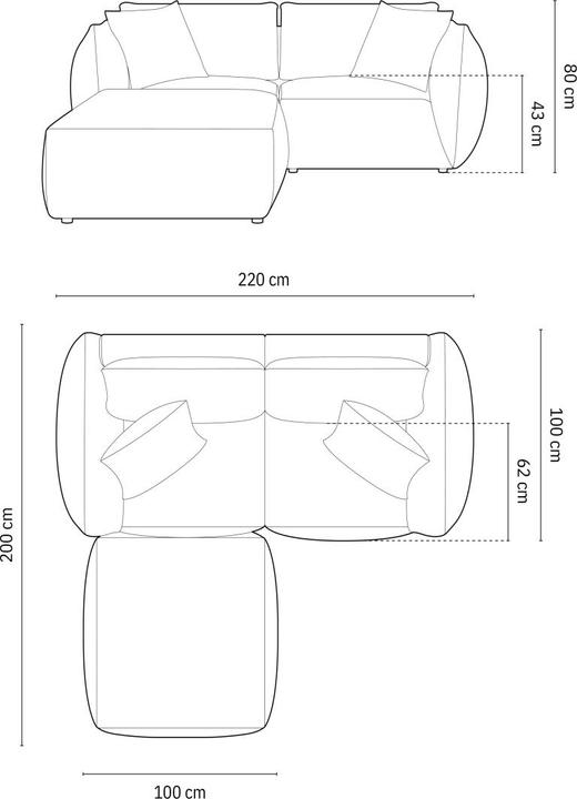 Actual product image Micadoni Chris (Corner sofa, Modular sofa)