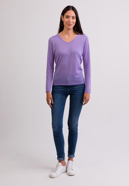 Actual product image Cash-Mere Kaschmir V-Ausschnitt Pullover (XXL)