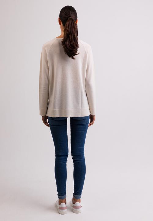 Produktbild Cash-Mere Kaschmir V-Ausschnitt Pullover mit Seitenschlitzen (XL)