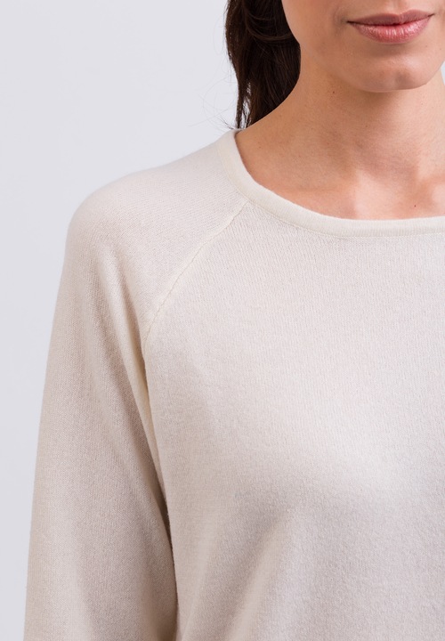Image du produit Cash-Mere Kaschmir Rundhals Pullover mit Seitenschlitzen (S)