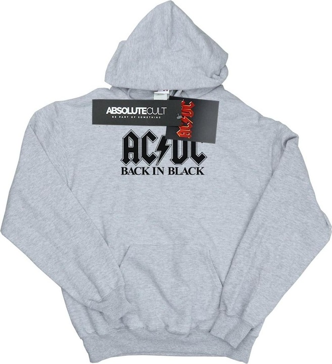 Immagine prodotto AC/DC Back in Black Logo Felpa con Cappuccio Ragazzi (128)
