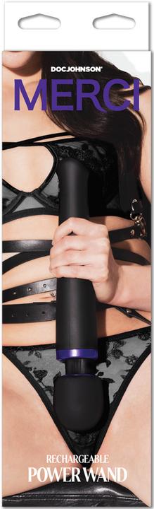 Produktbild All Stars Rechargeable Power Wand - Ultra-Powerful Silicone Wand Massager - Black