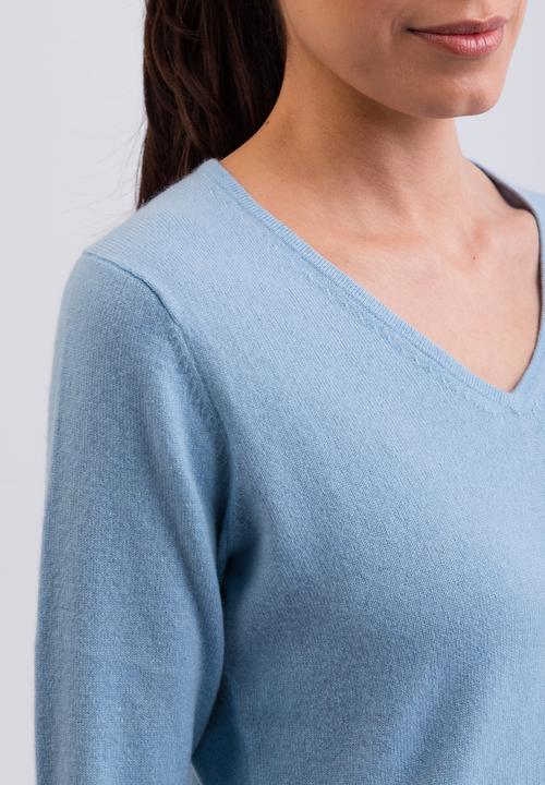 Actual product image Cash-Mere Kaschmir V-Ausschnitt Pullover (L)