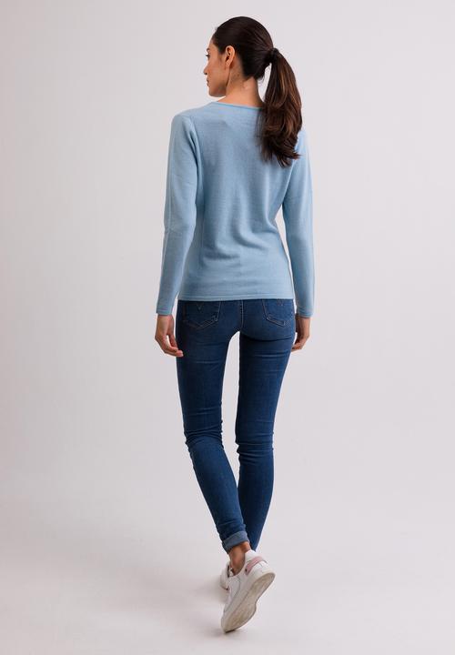 Actual product image Cash-Mere Kaschmir V-Ausschnitt Pullover (L)
