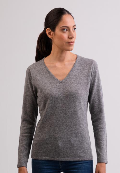 Produktbild Cash-Mere Kaschmir V-Ausschnitt Pullover (XL)