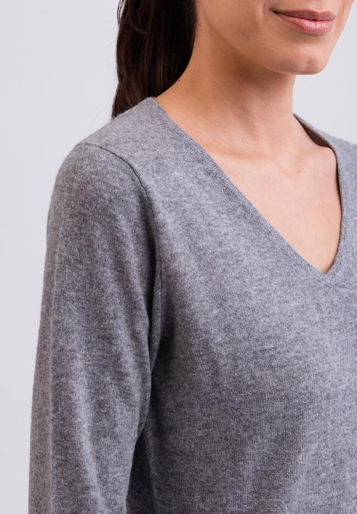 Produktbild Cash-Mere Kaschmir V-Ausschnitt Pullover (XL)