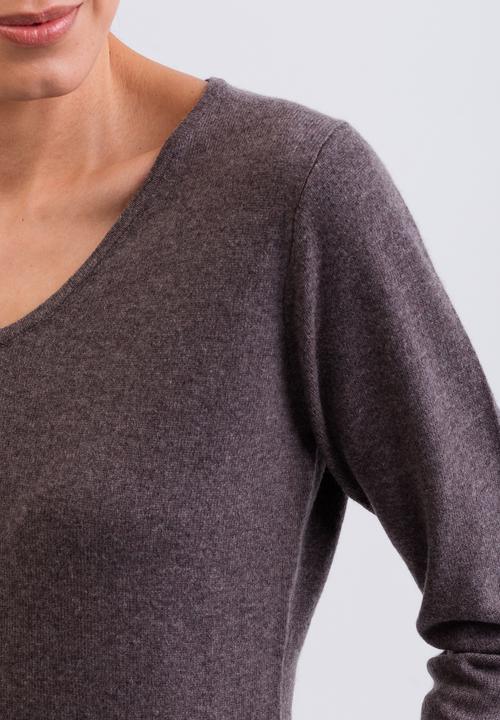 Actual product image Cash-Mere Kaschmir V-Ausschnitt Pullover (L)