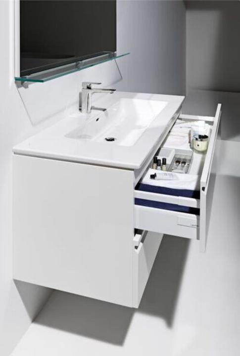 Actual product image Laufen Pro S Set 1000, washbasin, 1 tap hole, overflow, incl. vanity unit, 2 drawers, 1000x500mm, H8