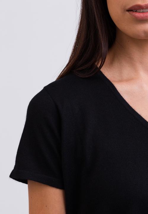 Immagine prodotto Cash-Mere Kaschmir T-Shirt mit V-Ausschnitt (S)