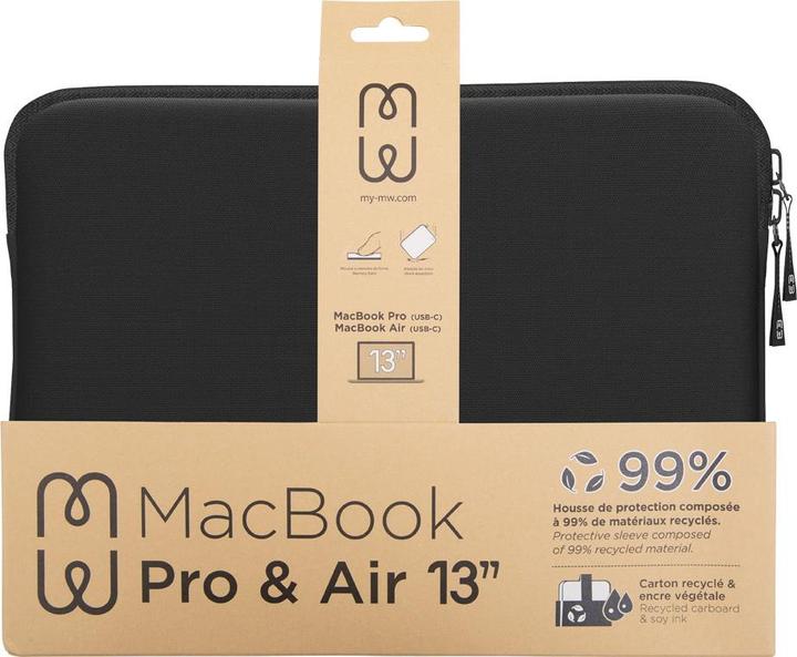 Actual product image MW Cover Mbp/Air 13 Basics Life Blk/Wh (13", Apple)