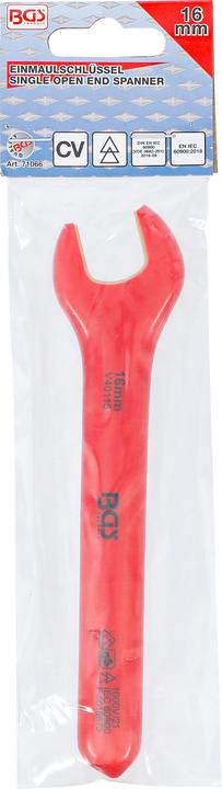 Actual product image BGS VDE Single Open End Spanner 16 mm (16 mm)