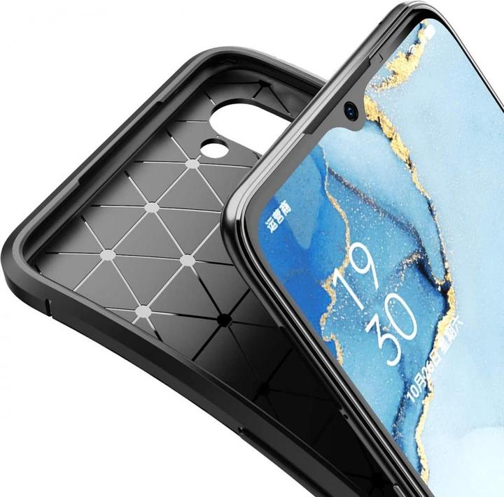 Produktbild Screenguard Oppo Find X2 Lite Hülle Carbon Design TPU Case (Oppo Find X2 Lite)