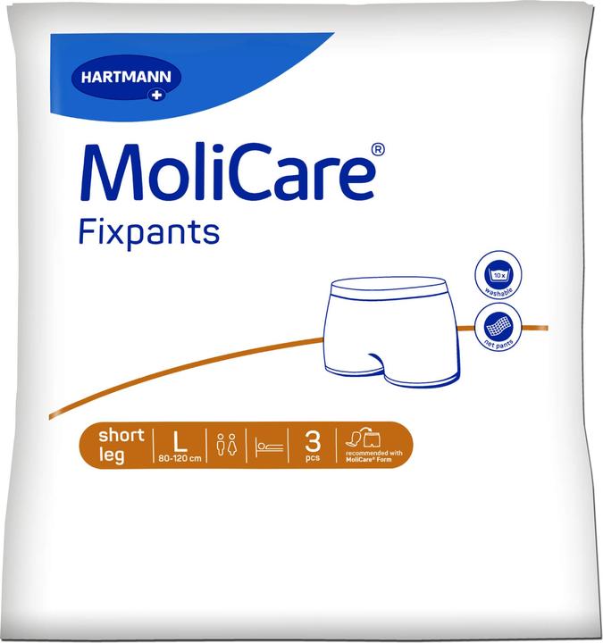 Hartmann MoliCare Fixpants L short leg fixation trousers for incontinence pads, 3 pcs. fixation trousers