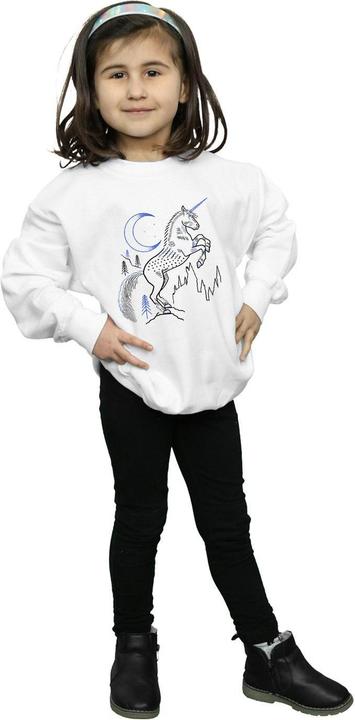 Immagine prodotto Unicorn Line Art Felpa Ragazze (140, 146)