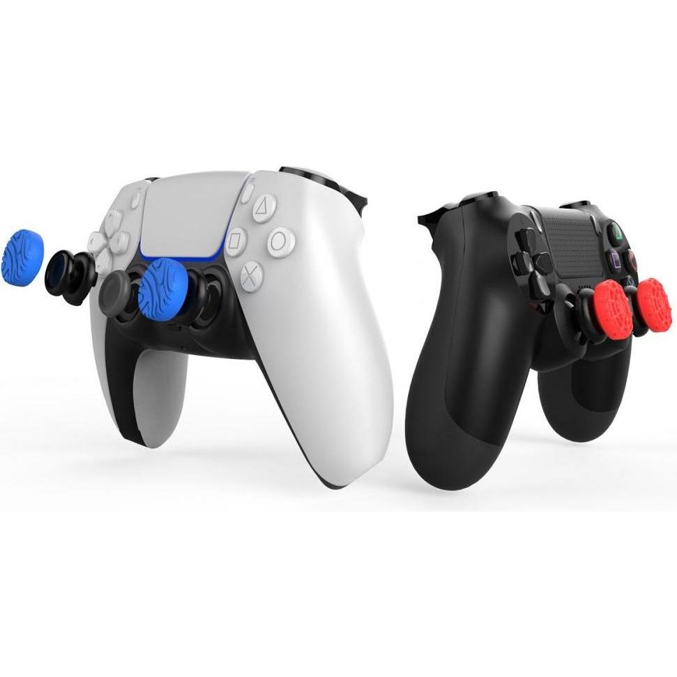 - iPega P5029 Silicone Thumb Caps for PS5/PS4 4pcs Red/Blue (PS5, PS4), Gaming Controller Zubehör