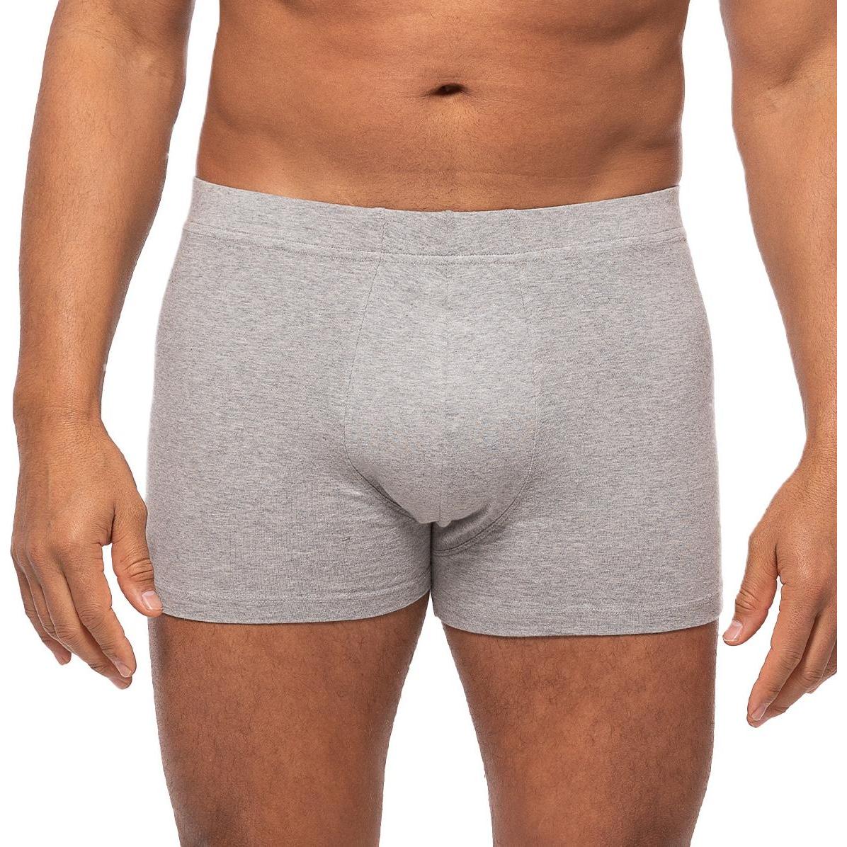 Thumbnail - Almonu, Herren, Unterhosen, 3er Pack Organic Cotton - Melange Retro Short / Pant, Grau, (XL, 3er Pack)