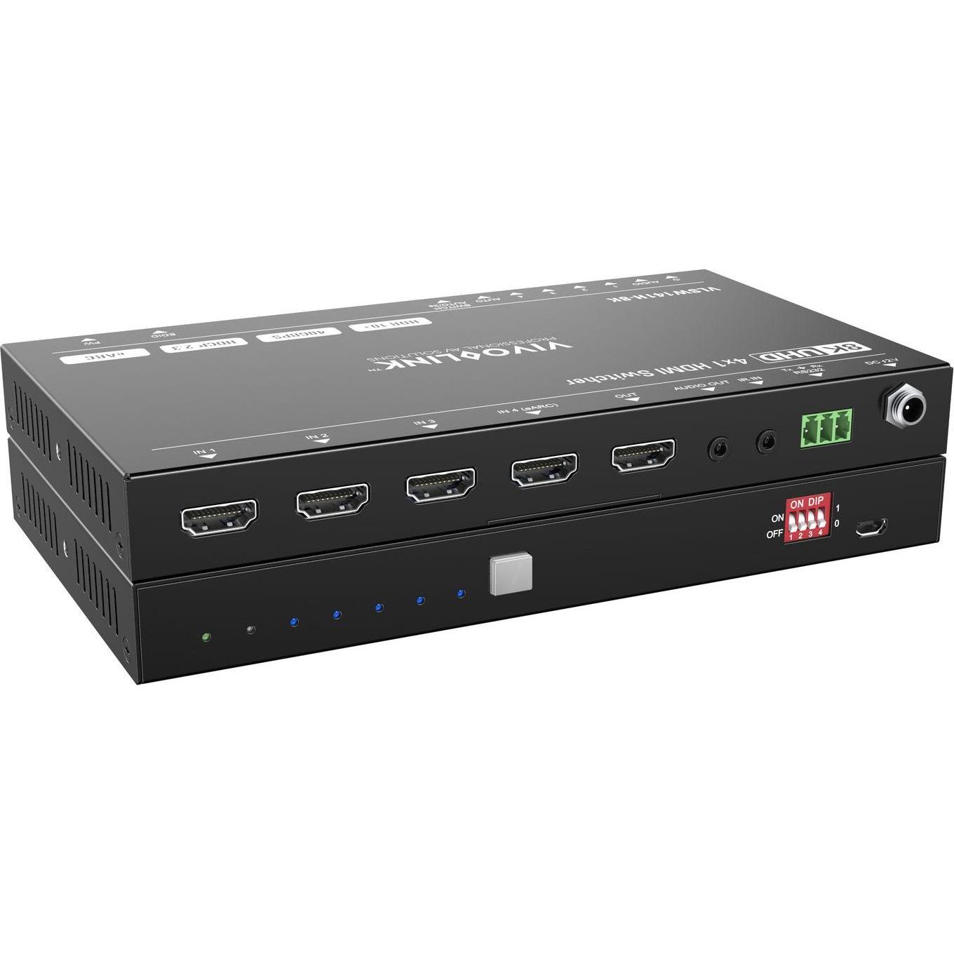 Vivolink HDMI switcher 4x1 8K@60Hz, Switch box
