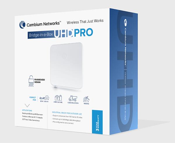 Immagine prodotto Cambium Networks Reti Bridge-in-a-Box UHD PRO 5 GHz (600 Mbit/s)