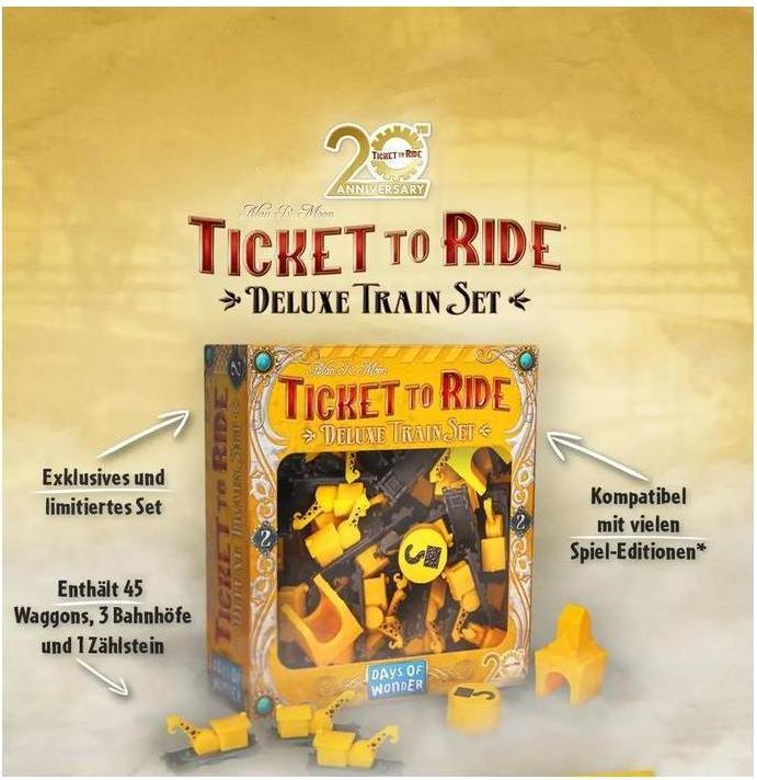 Productafbeelding Asmodée Ticket to Ride - 20e verjaardag: Geel (Duits)