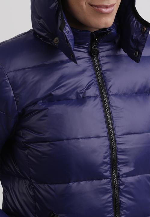 Actual product image Cash-Mere Daunenjacke mit Kapuze und Kaschmirfutter in glänzender Optik (L)