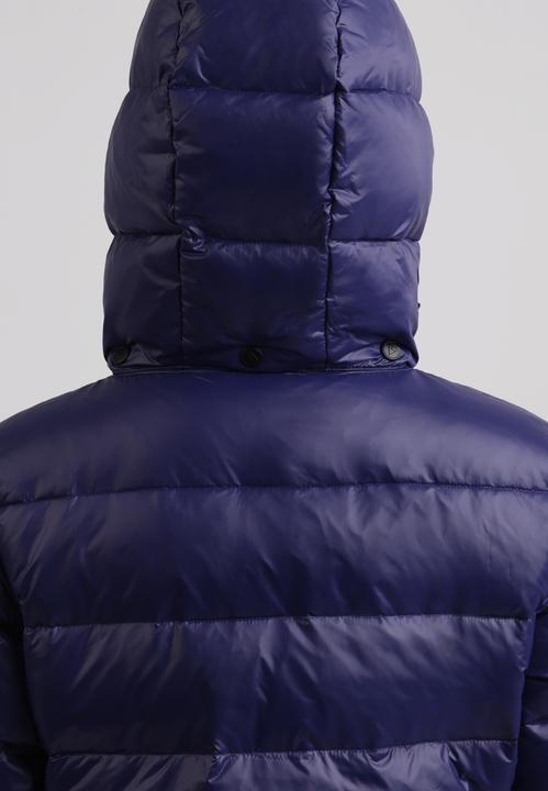 Actual product image Cash-Mere Daunenjacke mit Kapuze und Kaschmirfutter in glänzender Optik (L)