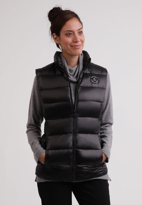 Produktbild Cash-Mere Daunengilet mit Kaschmirfutter in glänzender Optik (XS)