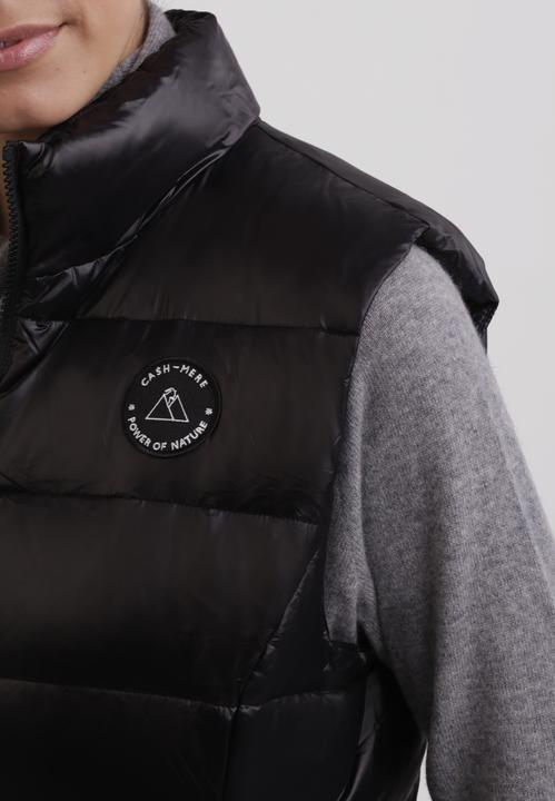 Produktbild Cash-Mere Daunengilet mit Kaschmirfutter in glänzender Optik (L)