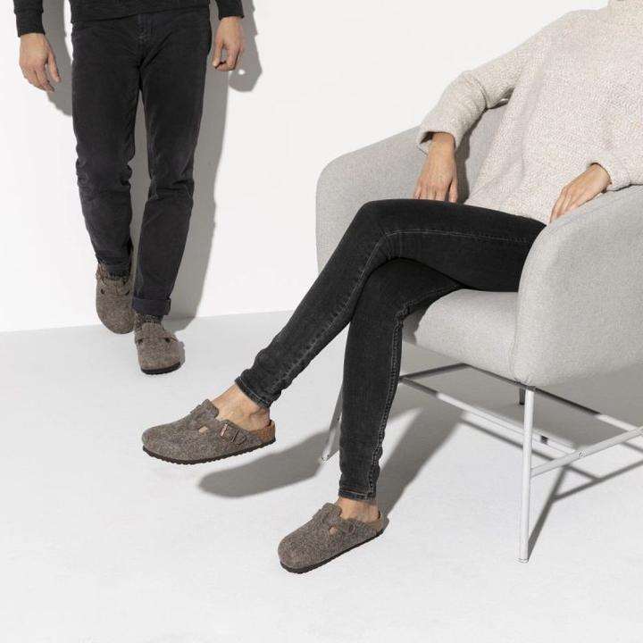 Actual product image Birkenstock Boston Wool Felt Normal (45)