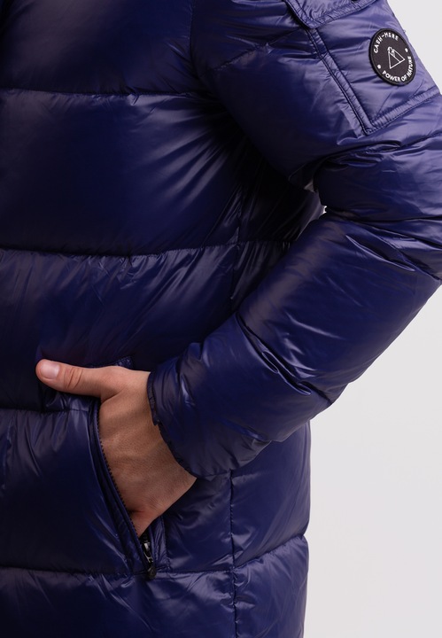 Immagine prodotto Cash-Mere Langer Daunenmantel mit Kapuze und Kaschmirfutter (XL)