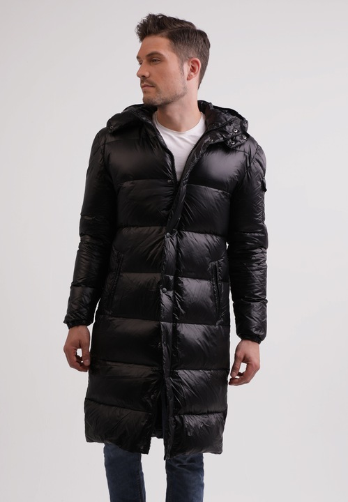 Immagine prodotto Cash-Mere Langer Daunenmantel mit Kapuze und Kaschmirfutter (XL)