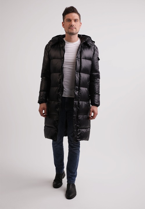 Immagine prodotto Cash-Mere Langer Daunenmantel mit Kapuze und Kaschmirfutter (XL)