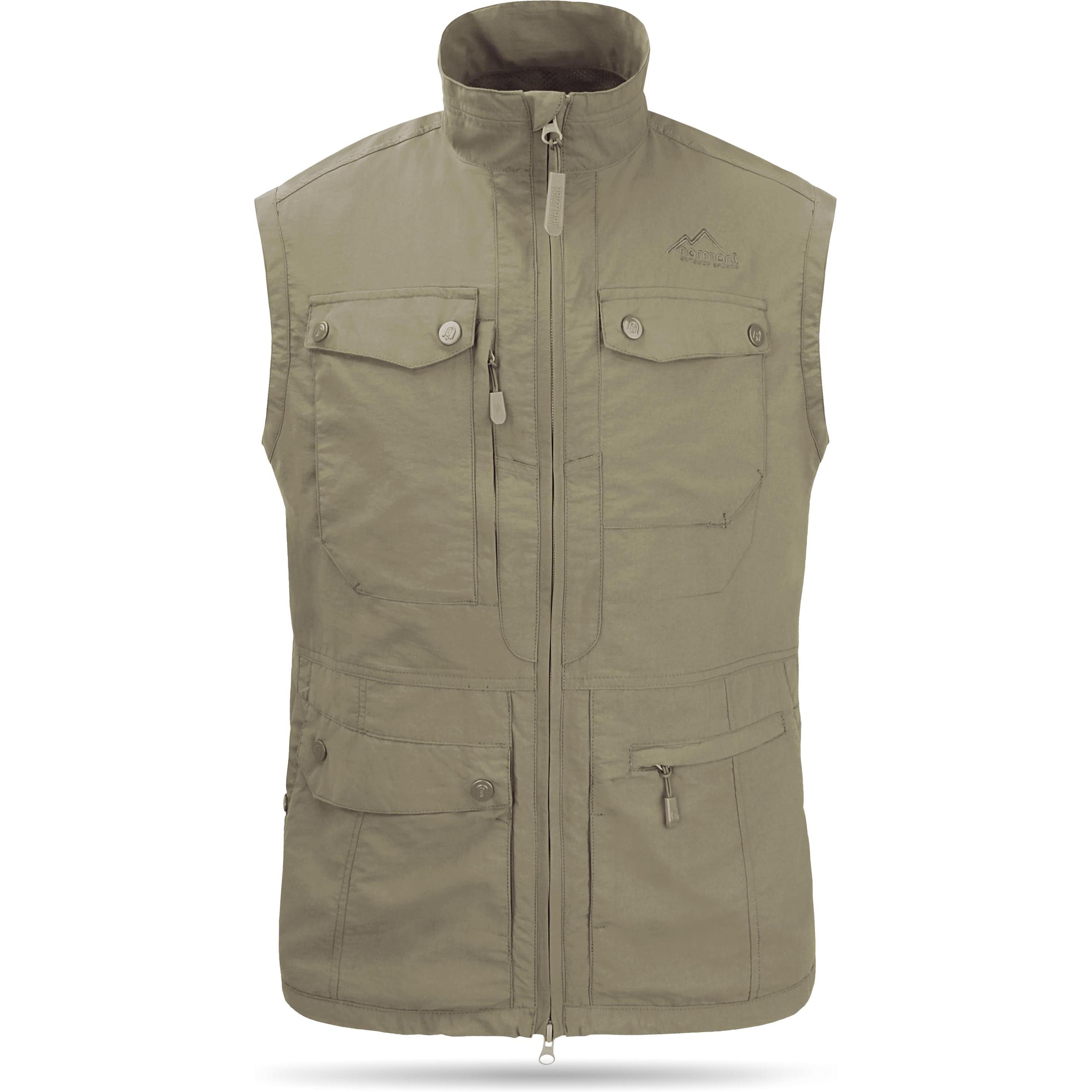 Normani, Herren, Weste, Herren Outdoor Weste Kudu - 1485, Grau, (M)