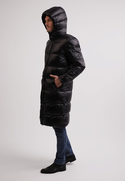 Immagine prodotto Cash-Mere Langer Daunenmantel mit Kapuze und Kaschmirfutter (XL)