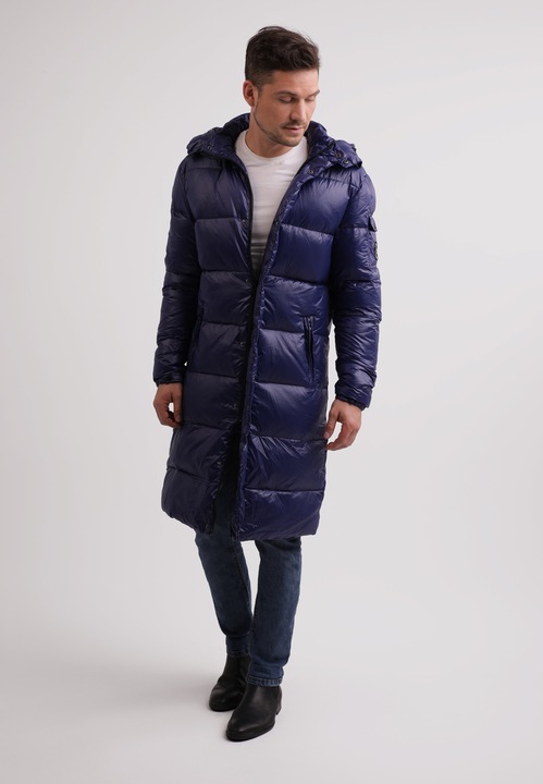 Actual product image Cash-Mere Langer Daunenmantel mit Kapuze und Kaschmirfutter (XXL)