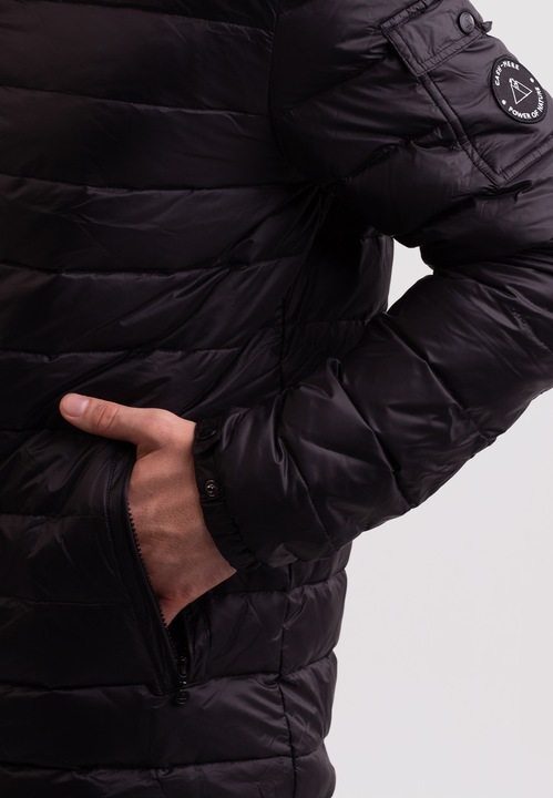 Image du produit Cash-Mere Daunenjacke mit Kapuze und Kaschmirfutter (L)