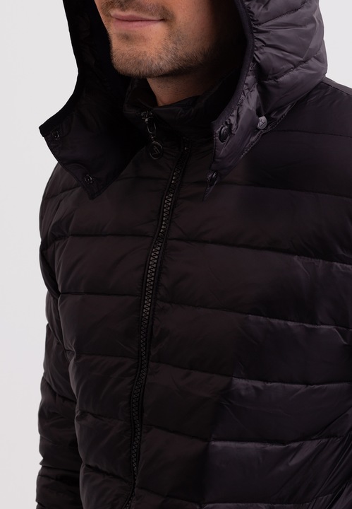 Image du produit Cash-Mere Daunenjacke mit Kapuze und Kaschmirfutter (XXL)